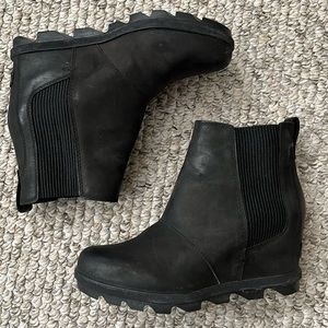 Sorel Joan of Artic II Wedge Chelsea Boot Black